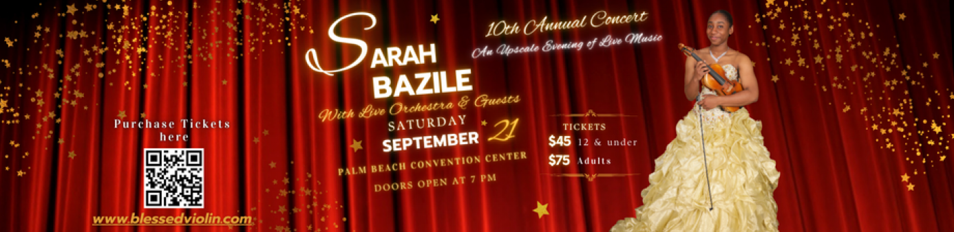 Get ready for Sarah Bazile's 10th Concert wording