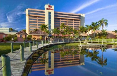 Exterior view of Hilton Palm Beach Airport